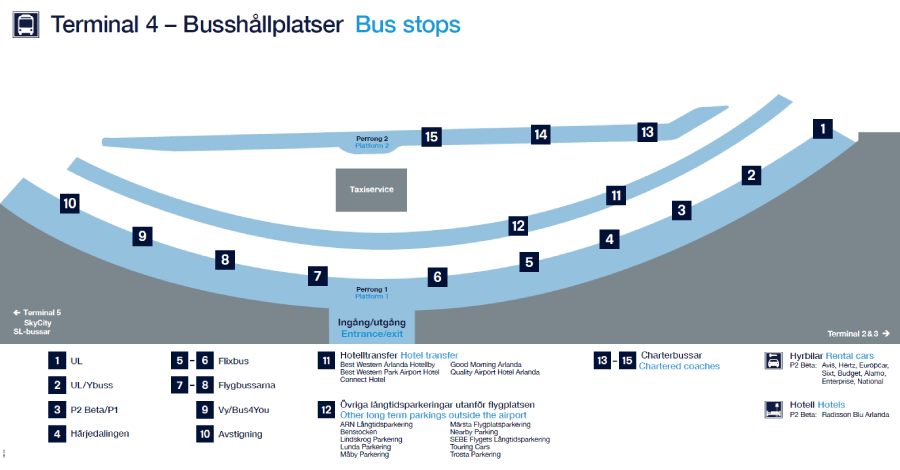 buss mellan terminal 4 och 5